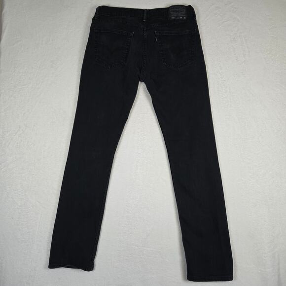 Levi's 511 Jeans Mens Straight Leg Denim Mens 32x32 Black 0704 - Picture 2 of 11